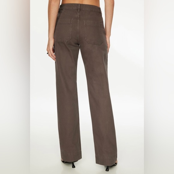 brown/grey wide leg jeans - Picture 2 of 2